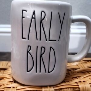 Rae Dunn "EARLY BIRD  Mug White Collection.